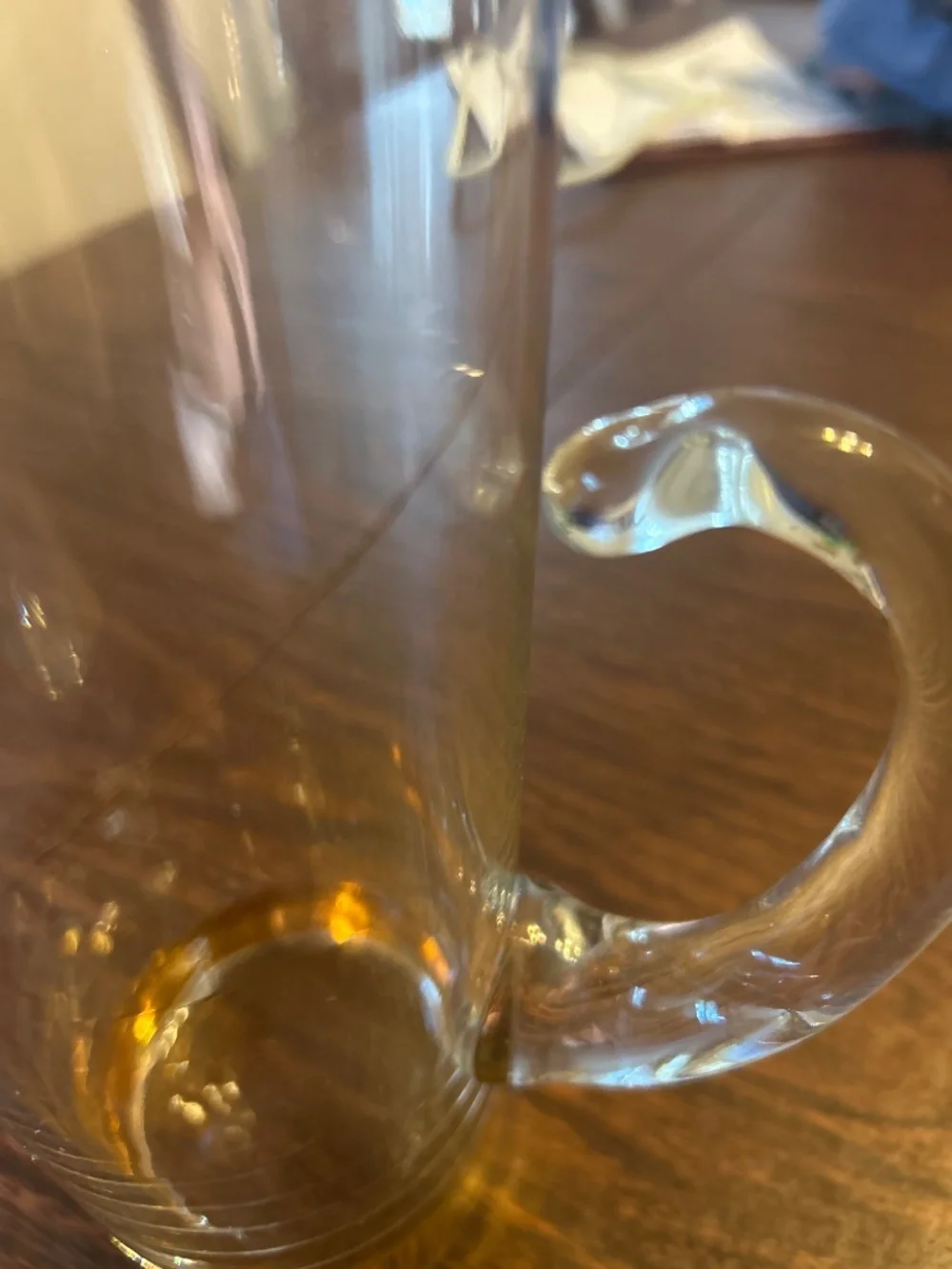 Atomic Glass Shaker bottle with brass lid.